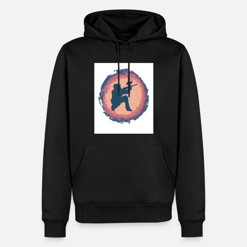 Splash Paintball - Männer Premium Bio Hoodie - Schwarz