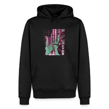 Asiatische Stadt Paintball - Männer Premium Bio Hoodie - Schwarz - Vorne - Nico (187cm)