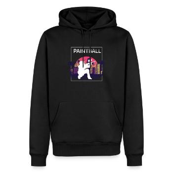 Paintball de palmier de Californie - Sweat à capuche Premium bio Homme - noir - Devant - Nico (187cm)