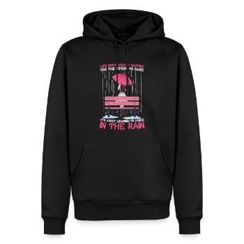 Learning To Dance In The Rain Regenschirm Sturm - Männer Premium Bio Hoodie - Schwarz - Vorne - Nico (187cm)