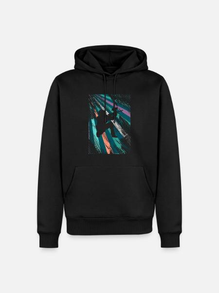 Retro Paintball - Men’s Premium Organic Hoodie - black