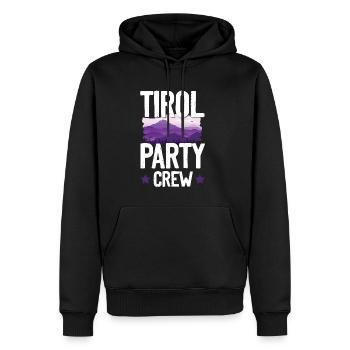 Tirol Party Crew - Sweat à capuche Premium bio Homme - noir - Devant - Nico (187cm)