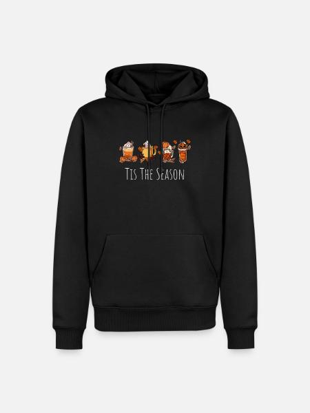 It's the season - Men’s Premium Organic Hoodie - black