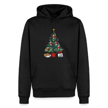 Christmas tree - Men’s Premium Organic Hoodie - black - Front - Nico (187cm)