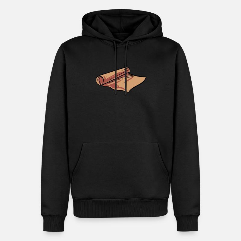 Pergamentpapier - Männer Premium Bio Hoodie - Schwarz