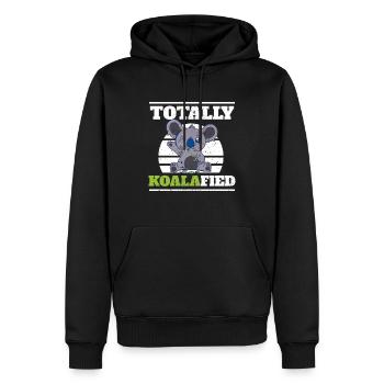 Koala Bär Australischer Koalafied - Männer Premium Bio Hoodie - Schwarz - Vorne - Nico (187cm)