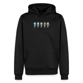 Mumien Anders Kürbis - Männer Premium Bio Hoodie - Schwarz - Vorne - Nico (187cm)