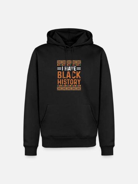 African Asian - Men’s Premium Organic Hoodie - black