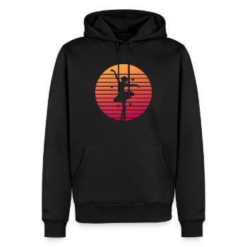 Ballett Ballerina Retro Tanzen Dancer - Männer Premium Bio Hoodie - Schwarz - Vorne - Nico (187cm)