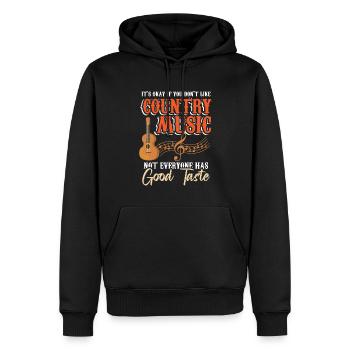 Gitarre Folk Songs Western Musik Fan - Männer Premium Bio Hoodie - Schwarz - Vorne - Nico (187cm)