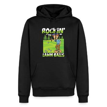 Petanque Petanque Geschenke für einen Petanque - Männer Premium Bio Hoodie - Schwarz - Vorne - Nico (187cm)