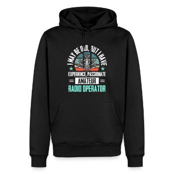 Amateur Spektrum Hobbyist Radio Analyzer - Männer Premium Bio Hoodie - Schwarz - Vorne - Nico (187cm)