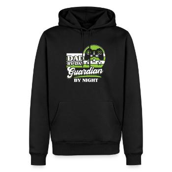 Vater bei Tag Gamer - Männer Premium Bio Hoodie - Schwarz - Vorne - Nico (187cm)