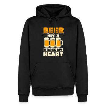 Brasserie Beer Drinker - Sweat à capuche Premium bio Homme - noir - Devant - Nico (187cm)