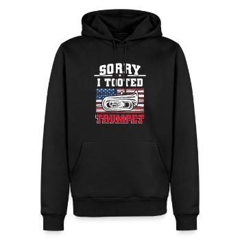 Jazz Marching Band Trompetenspieler - Männer Premium Bio Hoodie - Schwarz - Vorne - Nico (187cm)