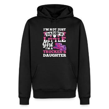 Fahrer Trailer Drive Trucker's Daughter - Männer Premium Bio Hoodie - Schwarz - Vorne - Nico (187cm)