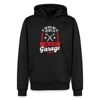 Garage Auto Handwerker - Männer Premium Bio Hoodie - Schwarz - Vorne - Nico (187cm)