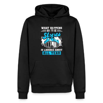 Snowboard Ski Snowboarder - Sweat à capuche Premium bio Homme - noir - Devant - Nico (187cm)