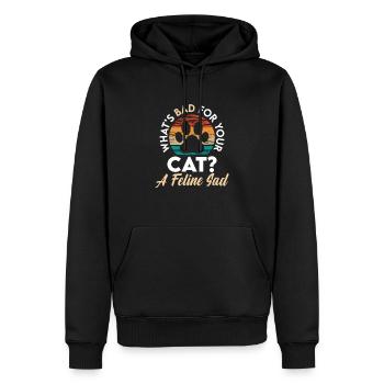 Feline Katze Kitten Züchter - Männer Premium Bio Hoodie - Schwarz - Vorne - Nico (187cm)