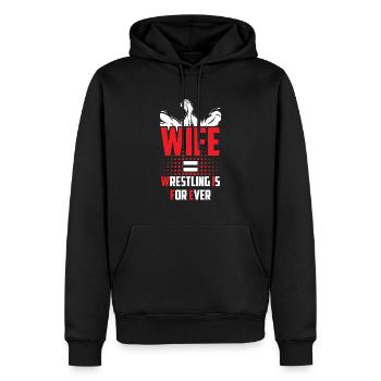 Wrestling Grappling Wrestler - Men’s Premium Organic Hoodie - black - Front - Nico (187cm)