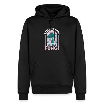 Cultivateur de champignons comestibles Vegan Morel - Sweat à capuche Premium bio Homme - noir - Devant - Nico (187cm)