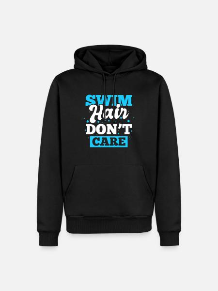 Hallenschwimmen Schwimmer - Männer Premium Bio Hoodie - Schwarz