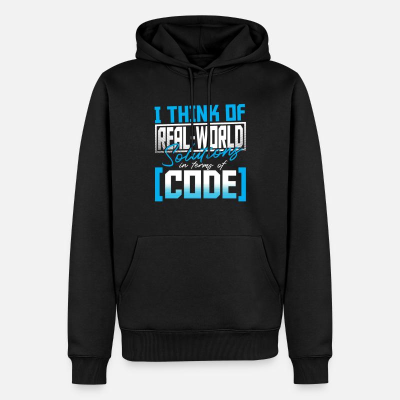 Javascript Software Developer - Men’s Premium Organic Hoodie - black