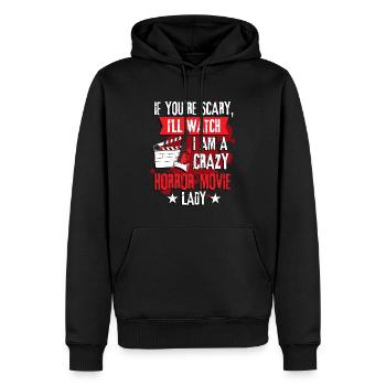 Horrorfilme Halloween Filmliebhaber - Männer Premium Bio Hoodie - Schwarz - Vorne - Nico (187cm)