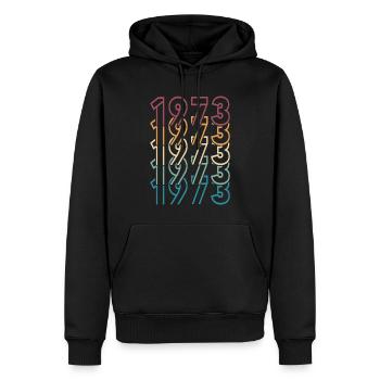 Droits 1973 Défendre Roe v Wade Droits reproductifs - Sweat à capuche Premium bio Homme - noir - Devant - Nico (187cm)