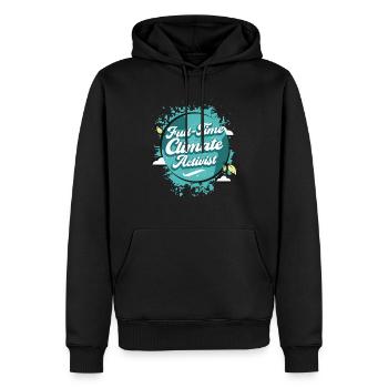 Climate activist Biodiversity World Earth Day - Men’s Premium Organic Hoodie - black - Front - Nico (187cm)