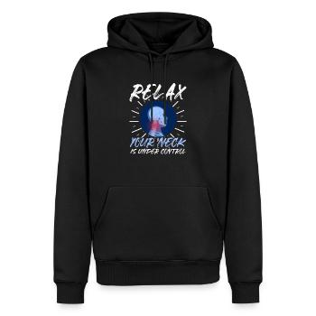 Wirbelsäule Beruhigung Sensation Gehirn Körper The - Männer Premium Bio Hoodie - Schwarz - Vorne - Nico (187cm)