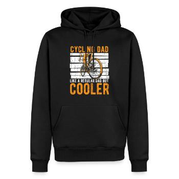 Mountainbiking Rennrad Radfahrer Pedal - Männer Premium Bio Hoodie - Schwarz - Vorne - Nico (187cm)