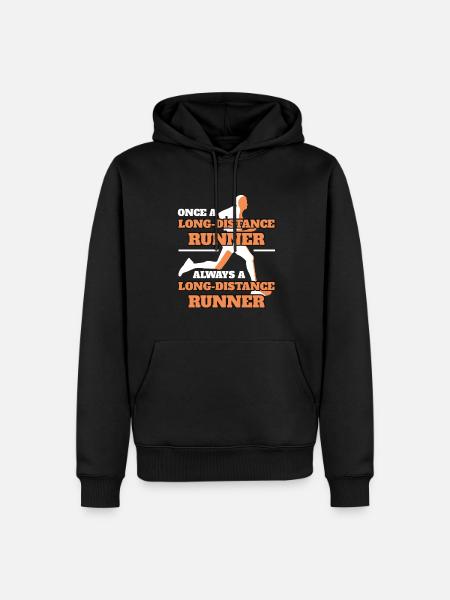 Marathon Runner Player Løbetøj - Herre Premium økologisk hoodie - sort