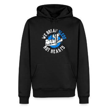 Winterabenteuer Schneemobilfahren Schneemobilfahre - Männer Premium Bio Hoodie - Schwarz - Vorne - Nico (187cm)