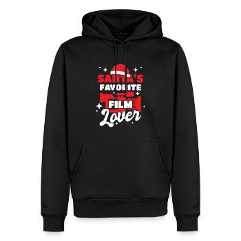 Lover Film lover Cinephile Cinematography - Sweat à capuche Premium bio Homme - noir - Devant - Nico (187cm)
