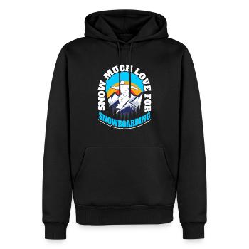 Snowboard Snowboarding Snowboarder - Sweat à capuche Premium bio Homme - noir - Devant - Nico (187cm)