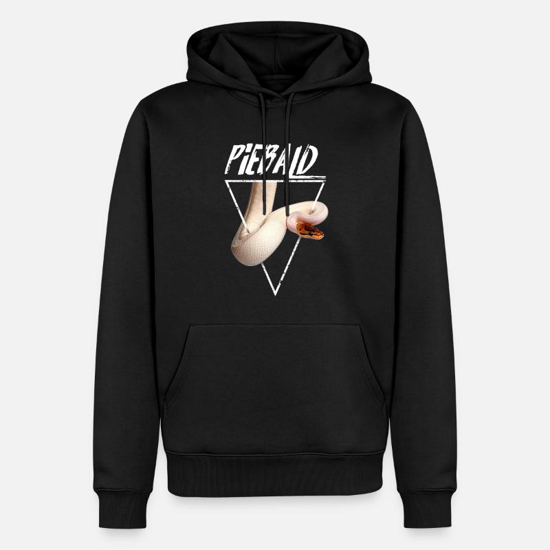 Piebald Ball Python Reptilienpfleger - Männer Premium Bio Hoodie - Schwarz