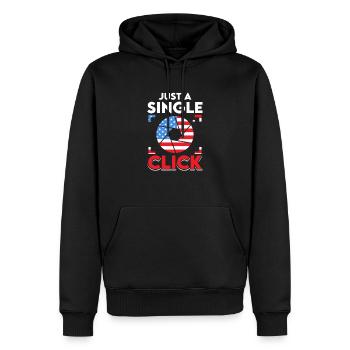 Télescope spatial d’astrophotographie patriotique des États-Unis - Sweat à capuche Premium bio Homme - noir - Devant - Nico (187cm)
