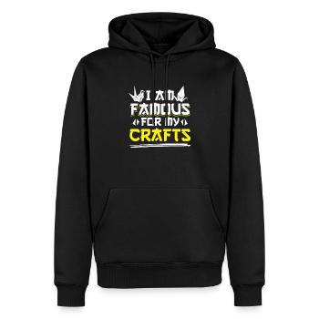 Japan Handwerk Japanisch Patriotisches Origami - Männer Premium Bio Hoodie - Schwarz - Vorne - Nico (187cm)