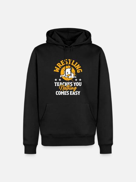 Lutte Combat de lutte - Sweat à capuche Premium bio Homme - noir