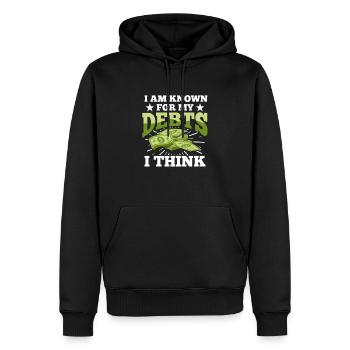 Dette Américains Crédit Prêt hypothécaire Prêt hypothécaire Prêt hypothécaire - Sweat à capuche Premium bio Homme - noir - Devant - Nico (187cm)
