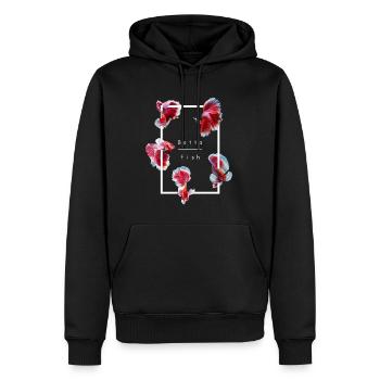 Siamesischer Kampffisch Betta Fish Aquarium - Männer Premium Bio Hoodie - Schwarz - Vorne - Nico (187cm)