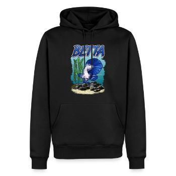 Betta Fischaquarium für Fischhalter - Männer Premium Bio Hoodie - Schwarz - Vorne - Nico (187cm)