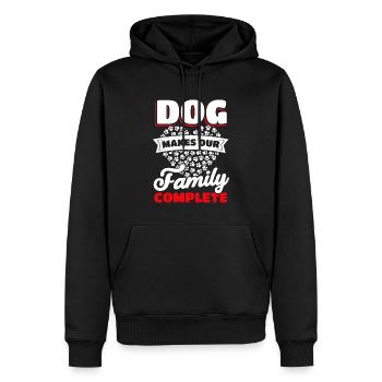 Familie Haustierbesitzer Welpe Hundeliebhaber - Männer Premium Bio Hoodie - Schwarz - Vorne - Nico (187cm)