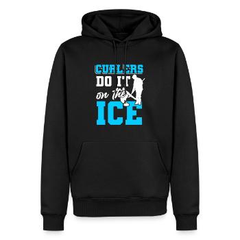 Curling Sport Curler - Männer Premium Bio Hoodie - Schwarz - Vorne - Nico (187cm)