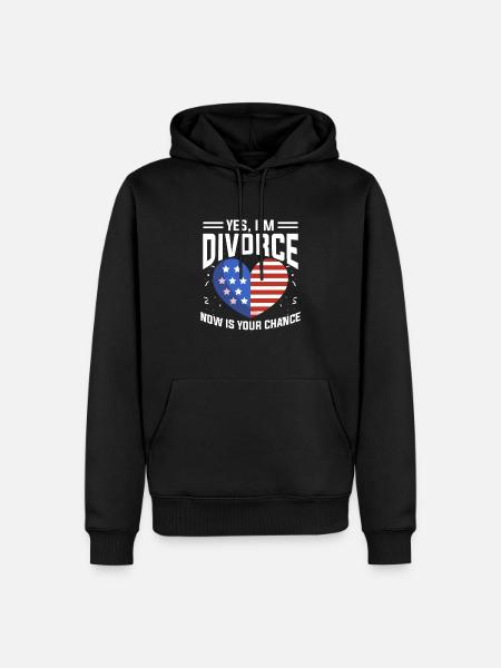 Scheidung Ehekrise - Männer Premium Bio Hoodie - Schwarz