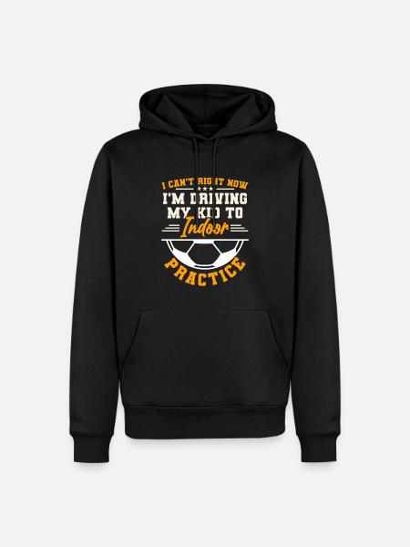 Hallenfußball Sportarten - Männer Premium Bio Hoodie - Schwarz