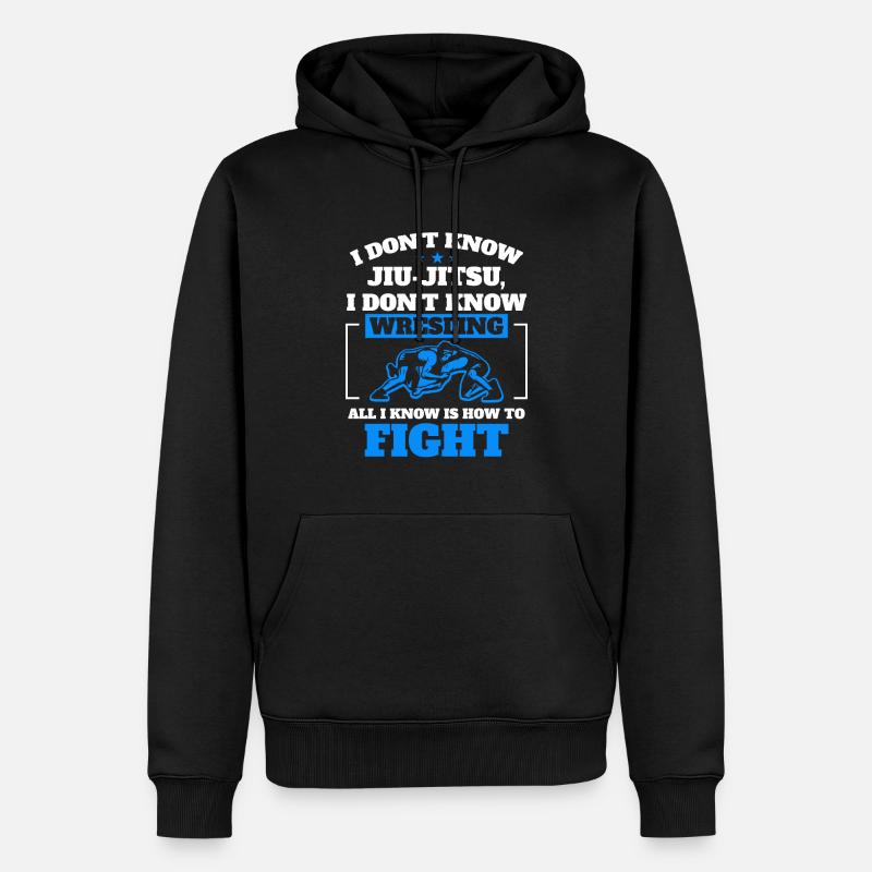 Lutte Combat de lutte - Sweat à capuche Premium bio Homme - noir