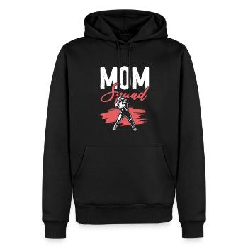 baseball mom squad - Männer Premium Bio Hoodie - Schwarz - Vorne - Nico (187cm)