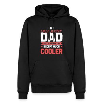 Feldhockey Dad - Männer Premium Bio Hoodie - Schwarz - Vorne - Nico (187cm)